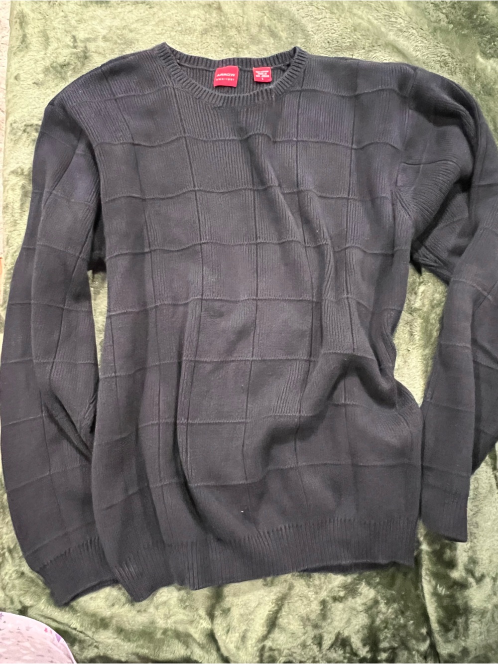 Arrow Men's Black Crewneck Sweater